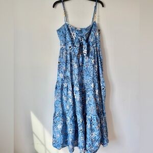 House of Harlow Blue Floral Maxi Dress